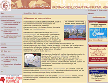 Tablet Screenshot of brentano-gesellschaft.de